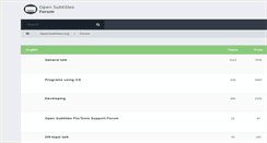 Desktop Screenshot of forum.opensubtitles.org