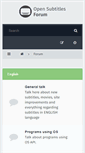 Mobile Screenshot of forum.opensubtitles.org